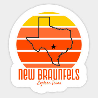 NEW BRAUNFELS T-SHIRT Sticker